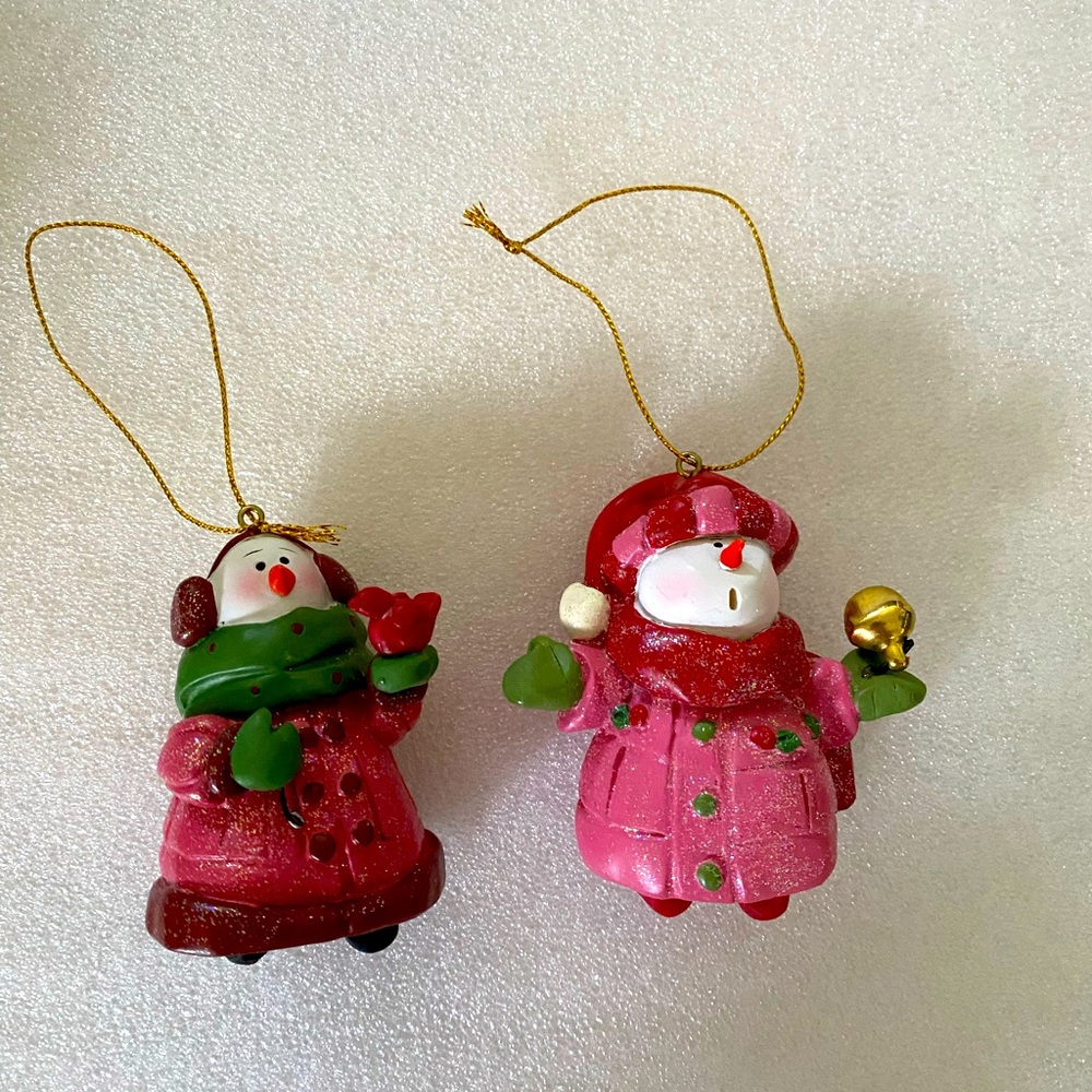 N W BLIZZARD CHRISTMAS SNOWMEN ORNAMENTS